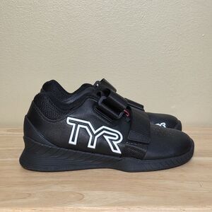 TYR L-1 Lifter Weightlifting Shoes Black White Women's Size 6.5 Men's 5